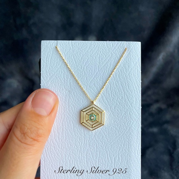 Jewelry - Certified 0,02 ct. Diamond 14K Necklace NEW with giftbox! FOR VALENTINE’S DAY♥️